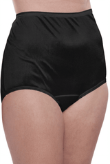 4 Pack Teri Lingerie Plain Jane Nylon Brief Panty