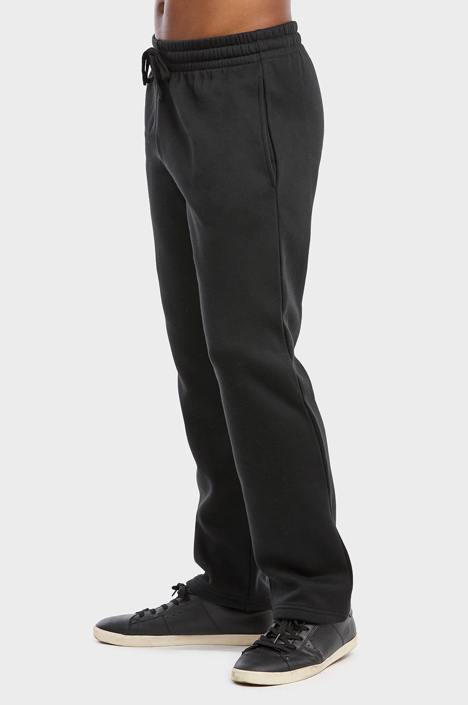 Lightweight Fleece Sweatpants with Drawstring Waist