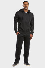 Lightweight Fleece Sweatpants with Drawstring Waist