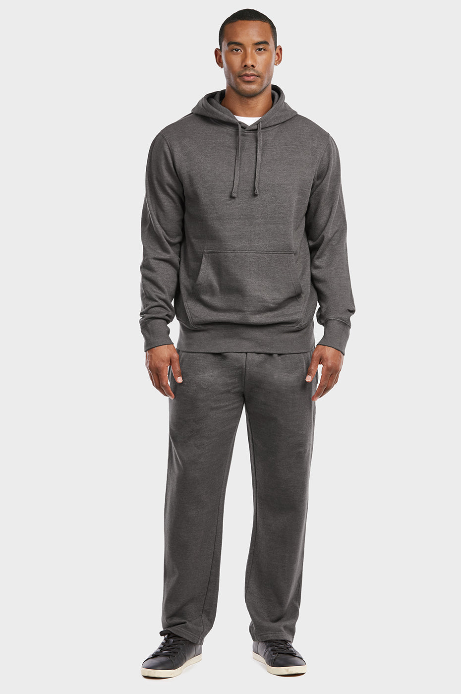 Lightweight Fleece Sweatpants with Drawstring Waist