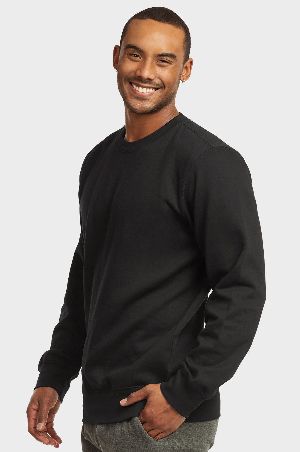 Lightweight Fleece Sweatshirt with Ultra-Soft Interior